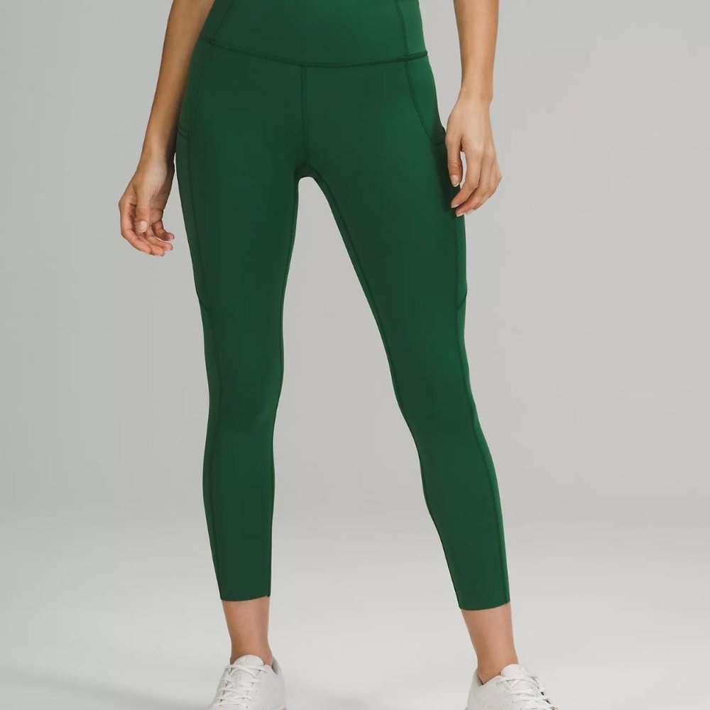 Fast and Free High-Rise Tight 25" Lulu leggings in Everglade Green